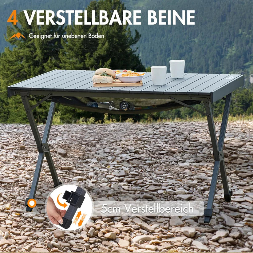 PORTAL Camping Table Foldable Height Adjustable